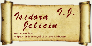 Isidora Jeličin vizit kartica
